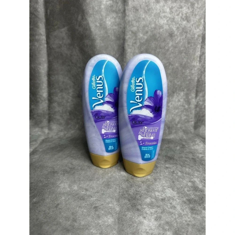 NEW‎ Gillette Venus With Olay Freesia Moisturizing Shower & Shave Cream 10 oz